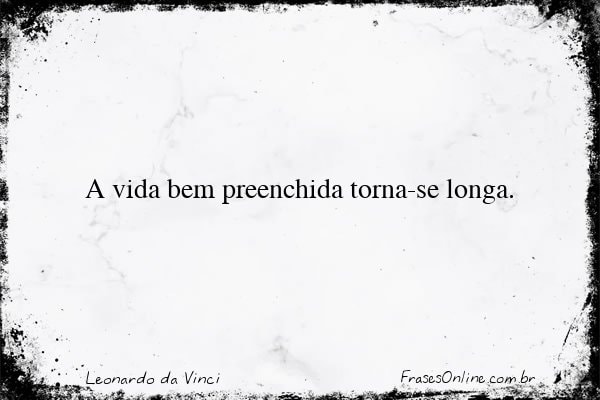 Frase de Leonardo da Vinci
