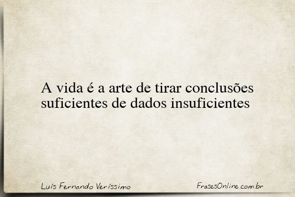 Frase de Luís Fernando Veríssimo