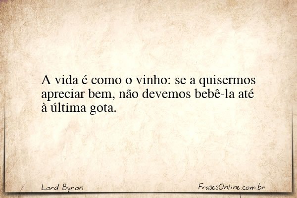 Frase de Lord Byron