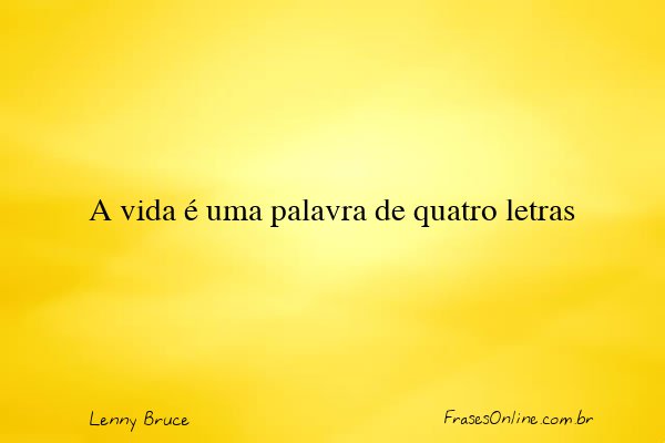 Frase de Lenny Bruce