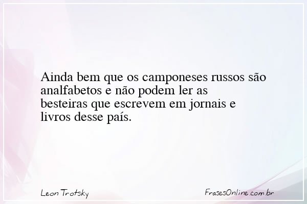Frase de Leon Trotsky