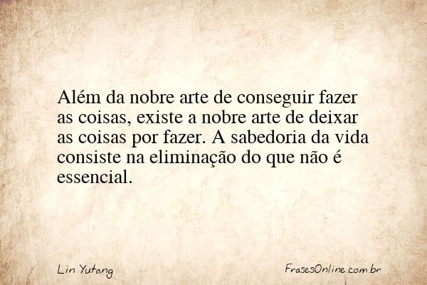 Frase de Lin Yutang