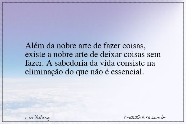 Frase de Lin Yutang