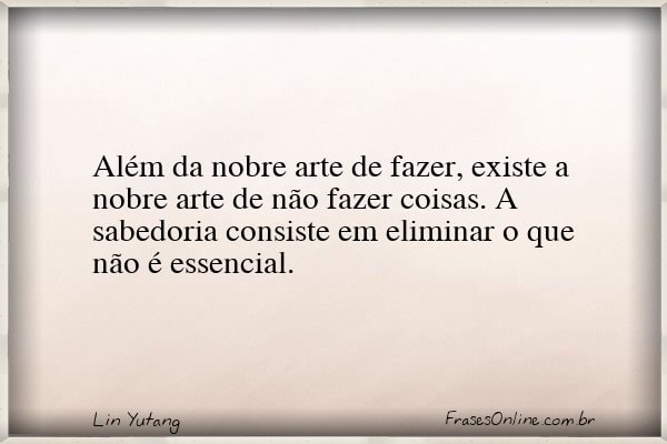 Frase de Lin Yutang
