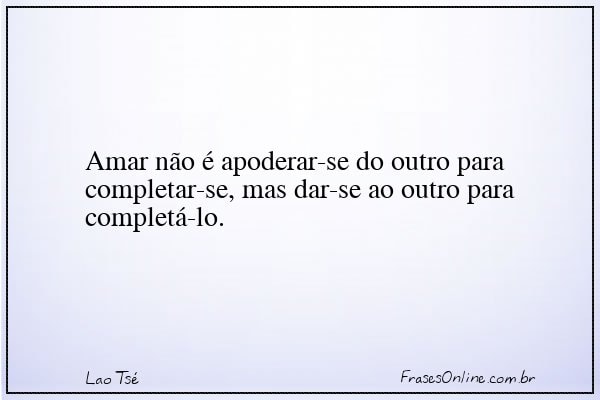 Frase de Lao Tsé