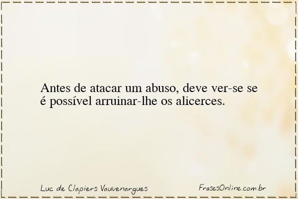 Frase de Luc de Clapiers Vauvenargues