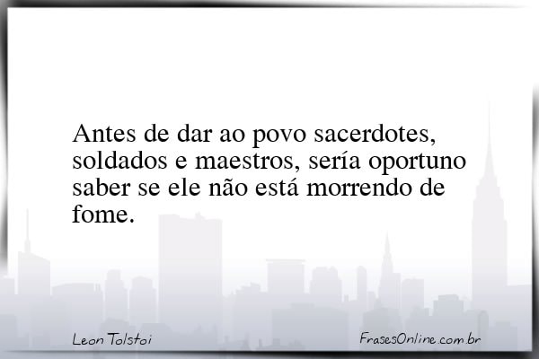 Frase de Leon Tolstoi