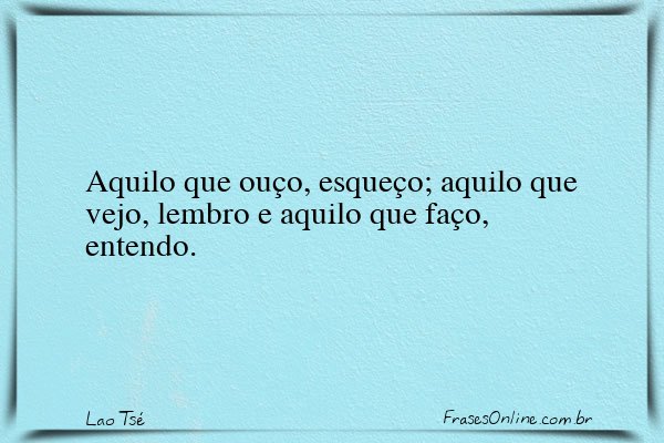 Frase de Lao Tsé