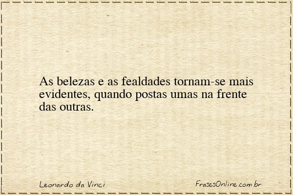 Frase de Leonardo da Vinci