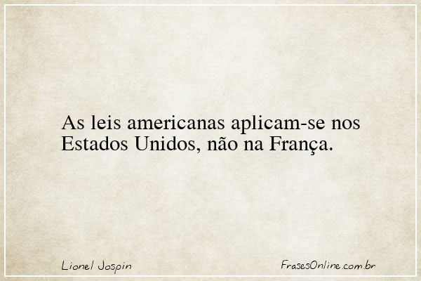 Frase de Lionel Jospin