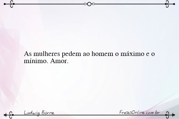 Frase de Ludwig Börne
