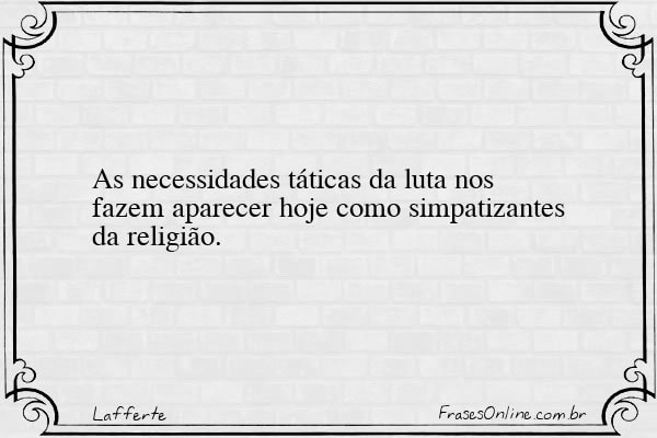 Frase de Lafferte