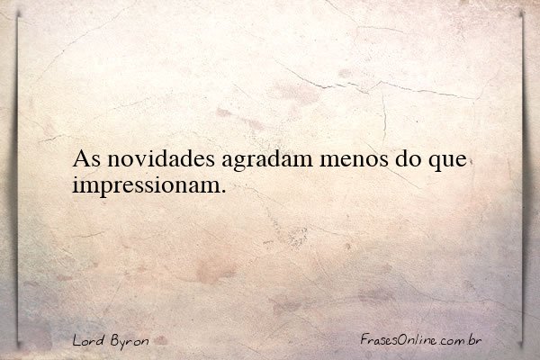 Frase de Lord Byron