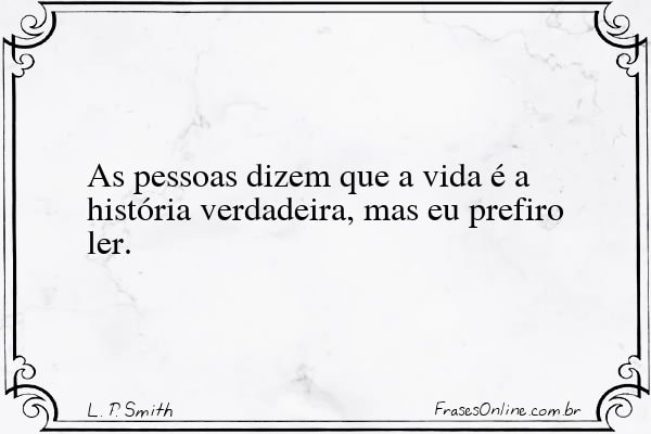 Frase de L. P. Smith