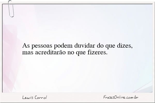 Frase de Lewis Carrol