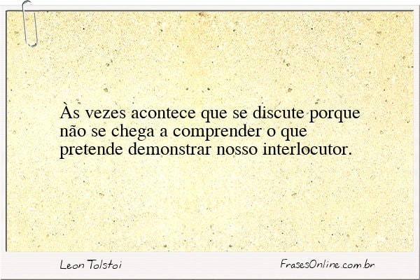 Frase de Leon Tolstoi