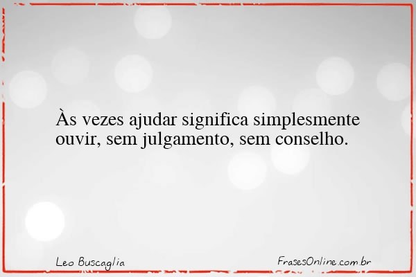 Frase de Leo Buscaglia