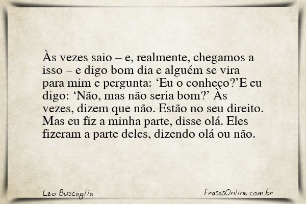 Frase de Leo Buscaglia