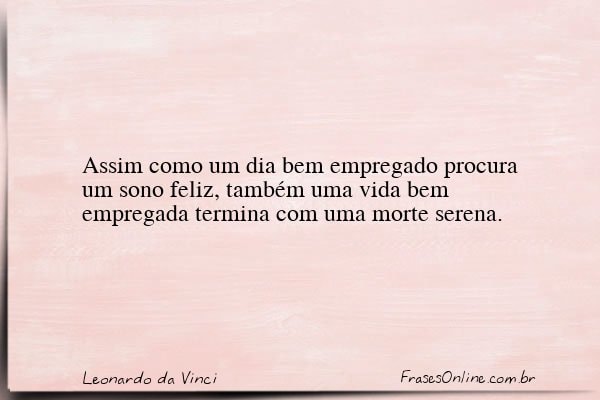 Frase de Leonardo da Vinci