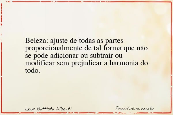 Frase de Leon Battista Alberti