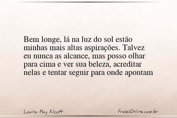 Frase de Louisa May Alcott