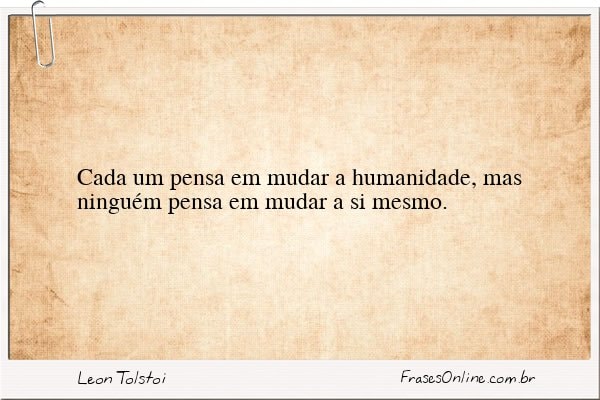 Frase de Leon Tolstoi