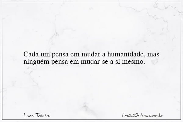 Frase de Leon Tolstoi