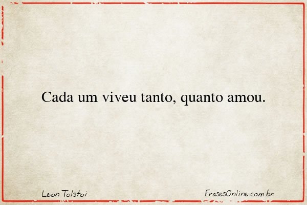 Frase de Leon Tolstoi