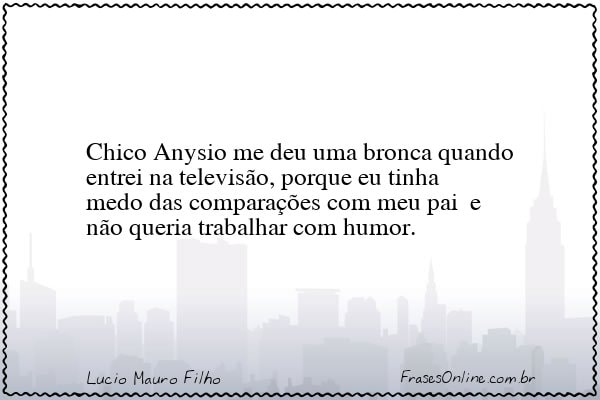 Frase de Lucio Mauro Filho