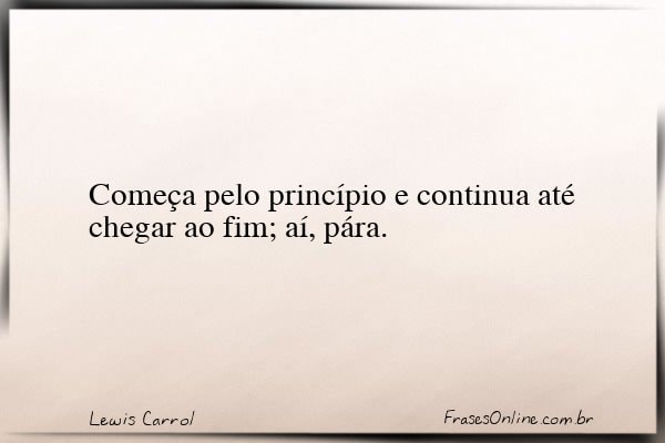 Frase de Lewis Carrol