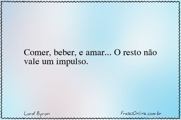 Frase de Lord Byron
