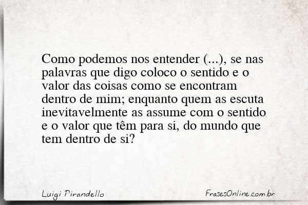 Frase de Luigi Pirandello