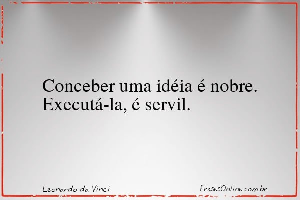 Frase de Leonardo da Vinci