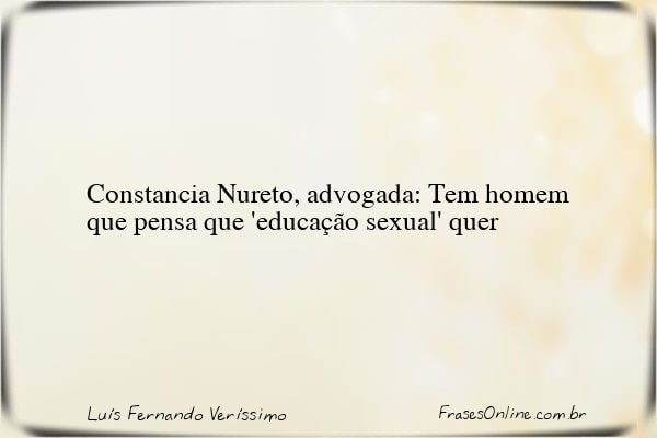 Frase de Luís Fernando Veríssimo