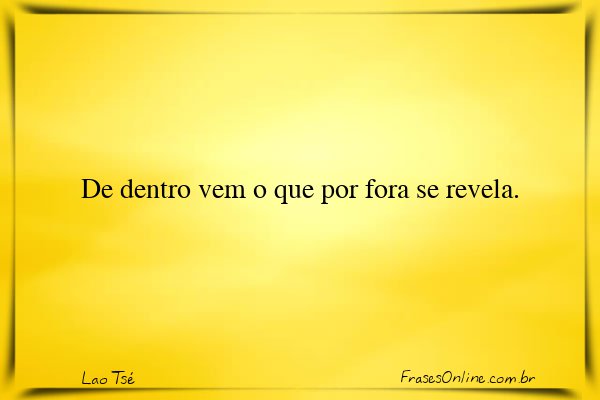 Frase de Lao Tsé