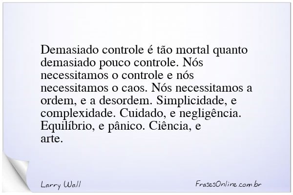 Frase de Larry Wall
