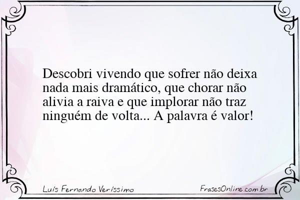 Frase de Luís Fernando Veríssimo