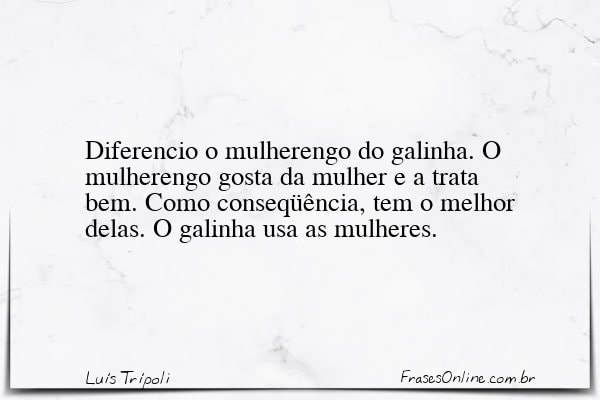 Frase de Luís Trípoli