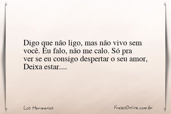 Frase de Los Hermanos