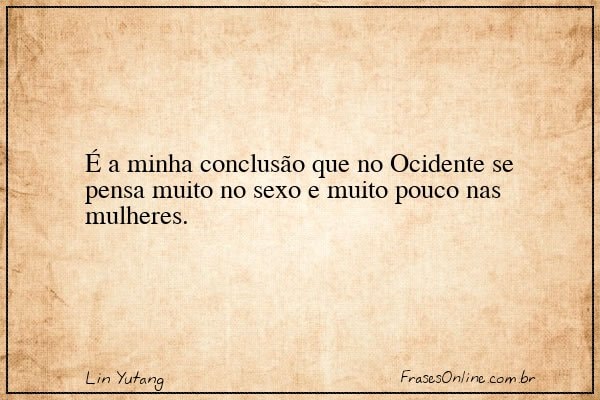 Frase de Lin Yutang
