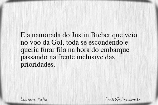 Frase de Luciana Mello