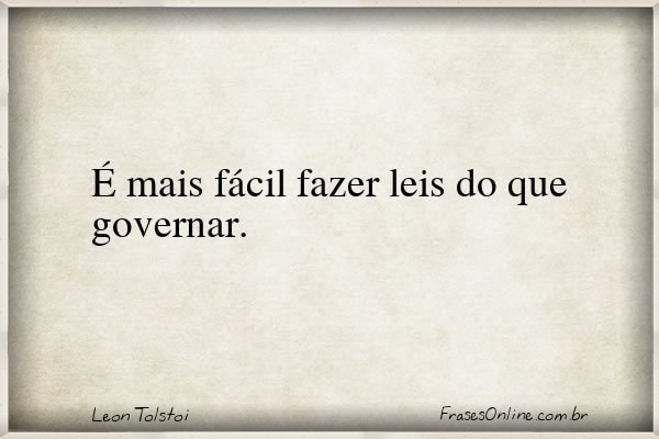 Frase de Leon Tolstoi