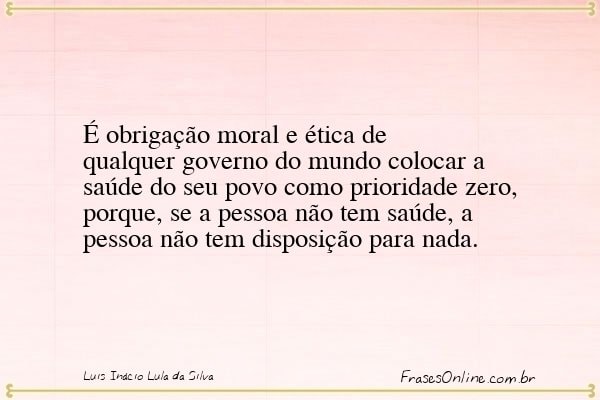 Frase de Luis Inácio Lula da Silva