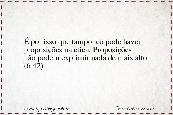 Frase de Ludwig Wittgenstein