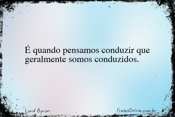 Frase de Lord Byron