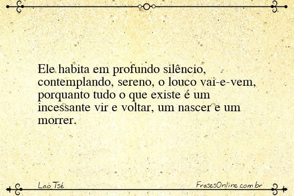Frase de Lao Tsé