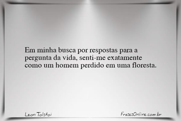 Frase de Leon Tolstoi