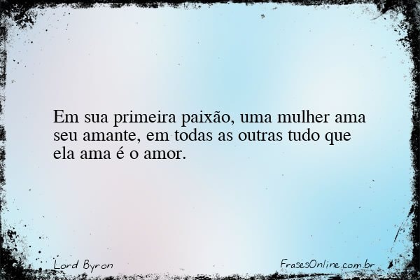 Frase de Lord Byron