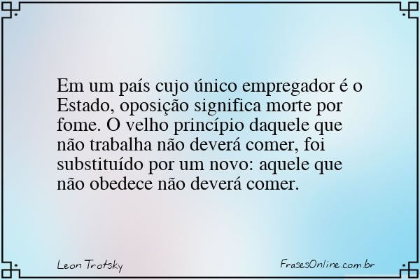 Frase de Leon Trotsky