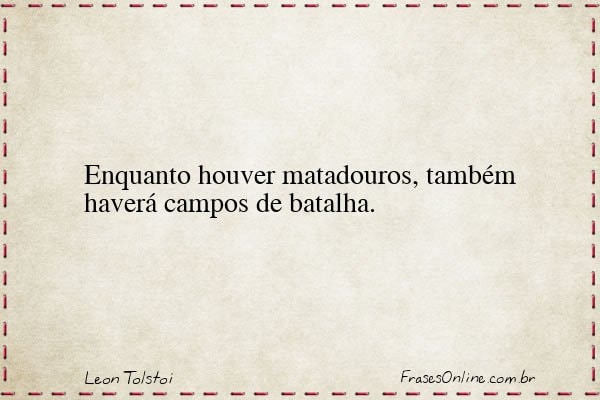 Frase de Leon Tolstoi